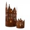 Roestig huisje met kaarsglas - 1