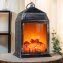 LED-openhaard lantaarn - 1