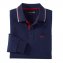 Piquéshirt met lange mouwen, marine - 1
