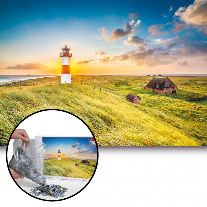 Puzzel van 1000 stukjes 'Vuurtoren Sylt'