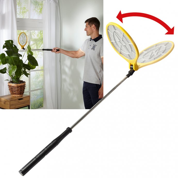 Uitschuifbare elektrische vliegenmepper