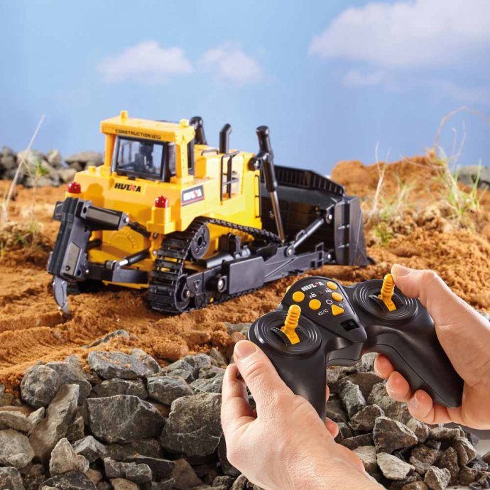 Radiografisch bestuurbare bulldozer