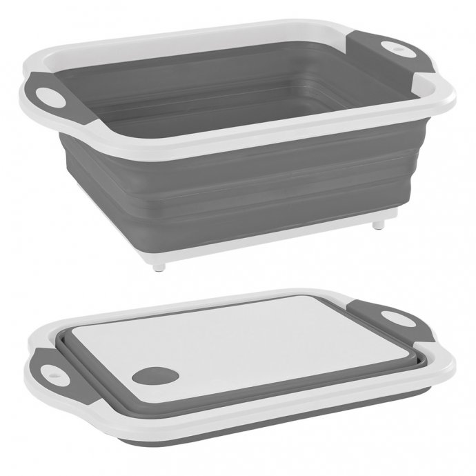 Multifunctionele mand en snijplank