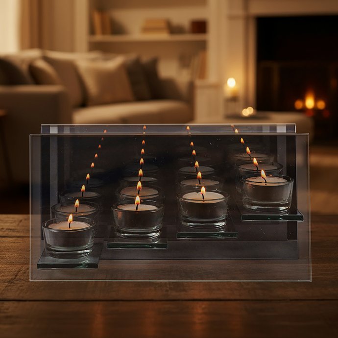 Theelicht spiegeleffect