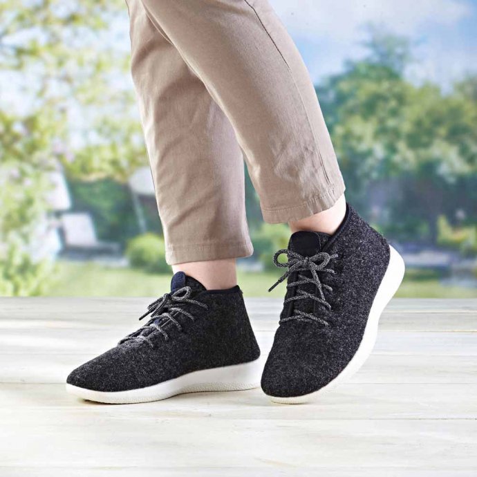 Wollen sneakers, enkelhoog