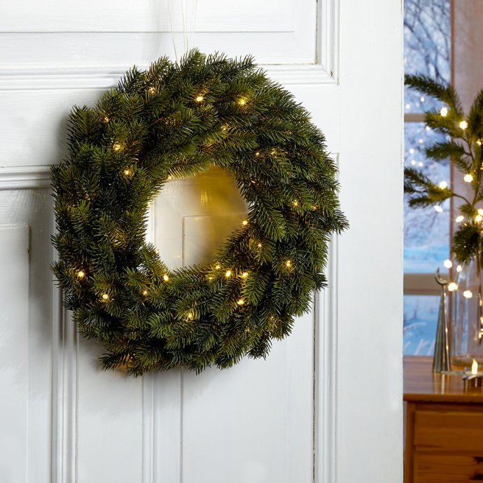 Kerstkrans met ledverlichting