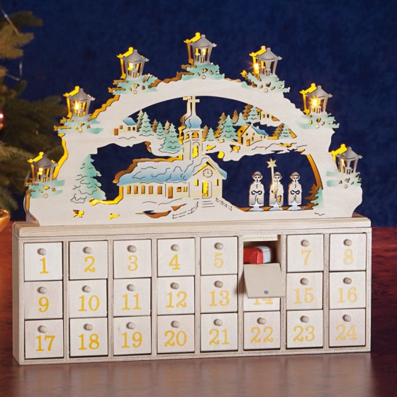 Adventskalender-Schwibbogen