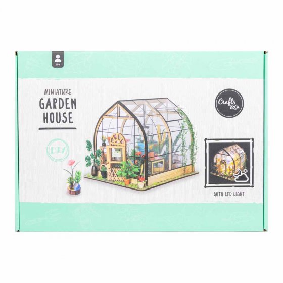 Miniatuur bouwpakket, tuinhuisje