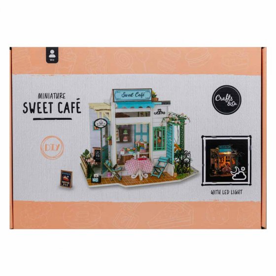 Miniatuurkoffiehuis om zelf te knutselen
