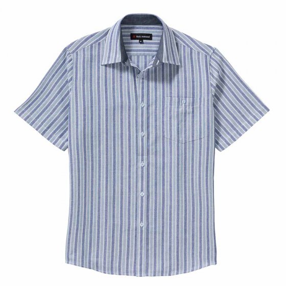 Jaquard overhemd 3XL (47/48) | Blauw