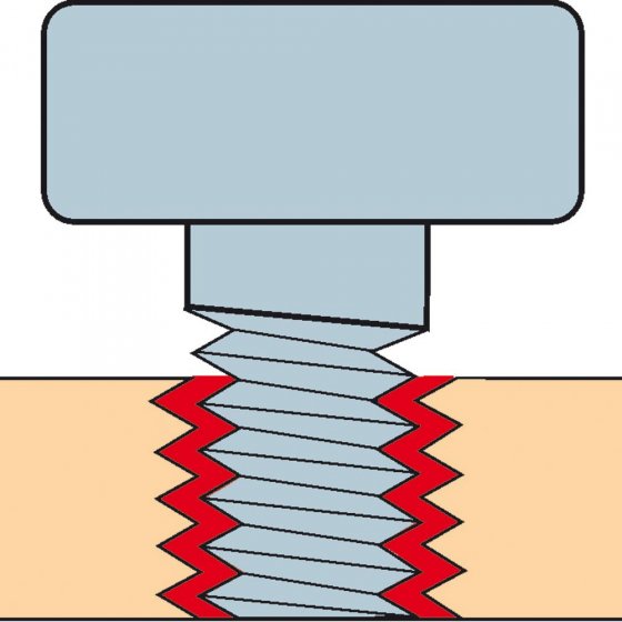 Schroefborglijm sterk Set van 2 stuks 