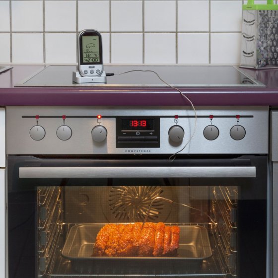Draadloze thermometer voor barbecue en oven 