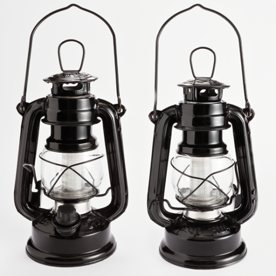 Dimbare LED-olielamp set van 2 