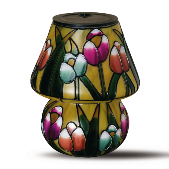 Lamp in Tiffany –stijl op zonne-energie 