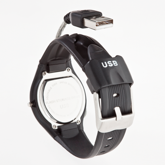 Horloge met USB-geheugen 