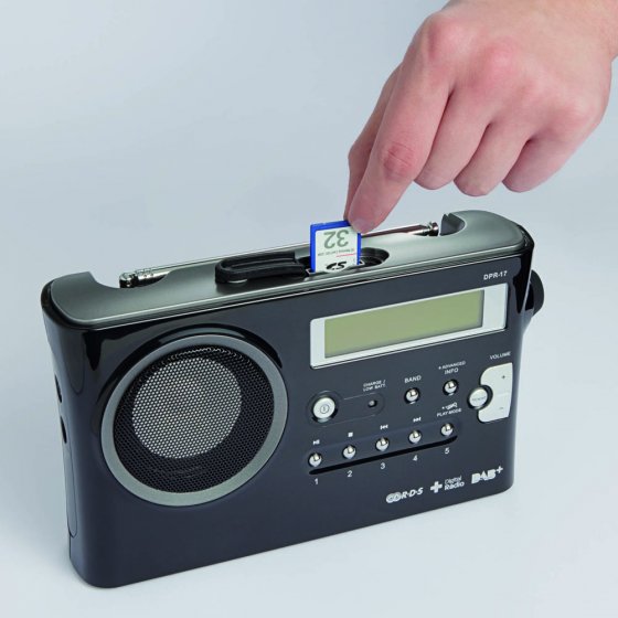 Draagbare DAB-radio met opnamefunctie 