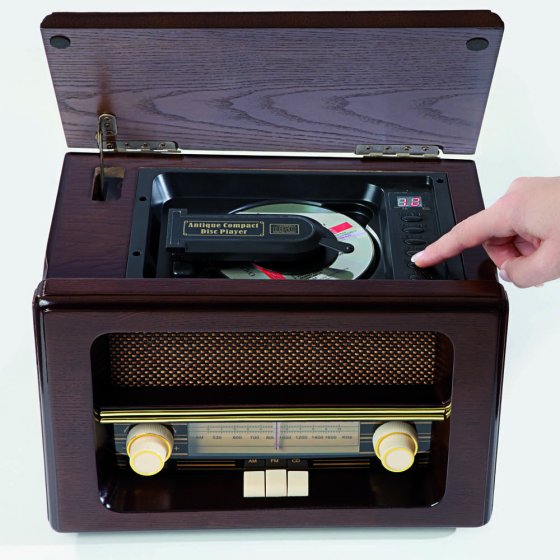 Nostalgische radio met CD-speler 