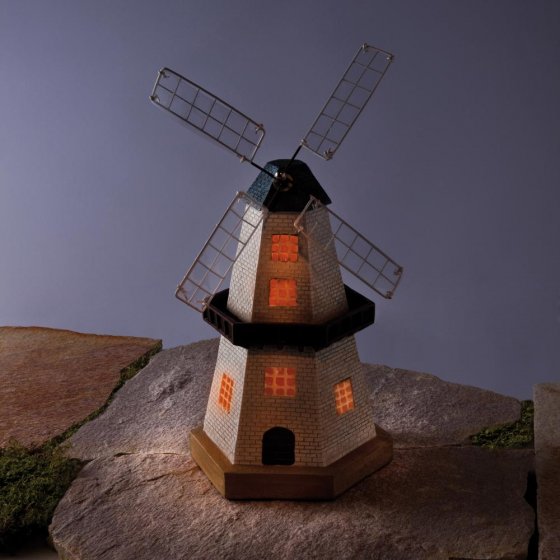 Molen- zonneenergie lamp 