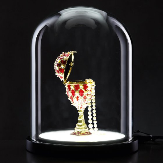 Verlichte glazen stolp "Highlight"