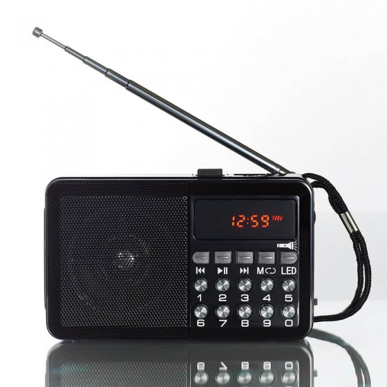 Multifunctionele radio met licht 