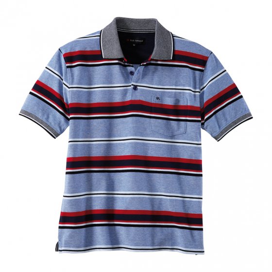 Piqué-poloshirt met strepen 