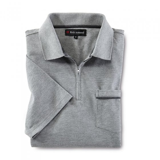Piqué-poloshirt met ritskraag