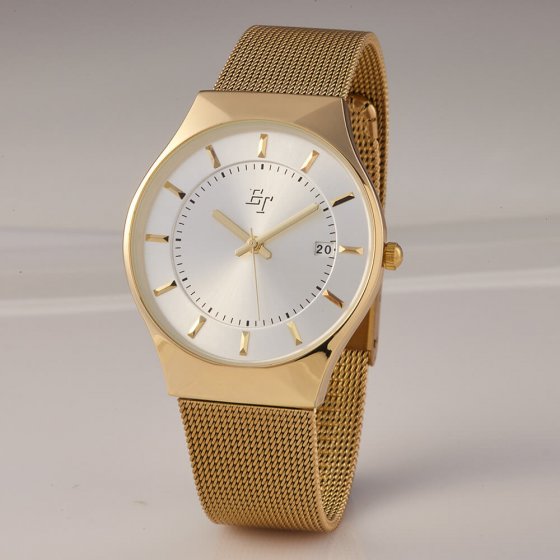 UW CADEAU: polshorloge Milanese ”GOLD“ 