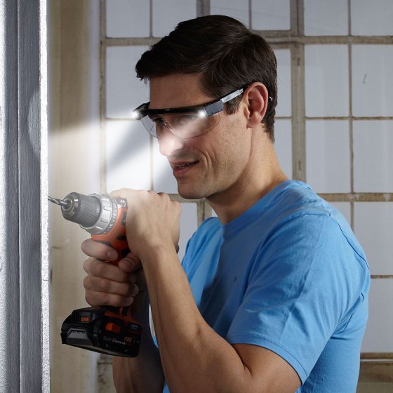 Beschermings-/werkbril met verlichting 