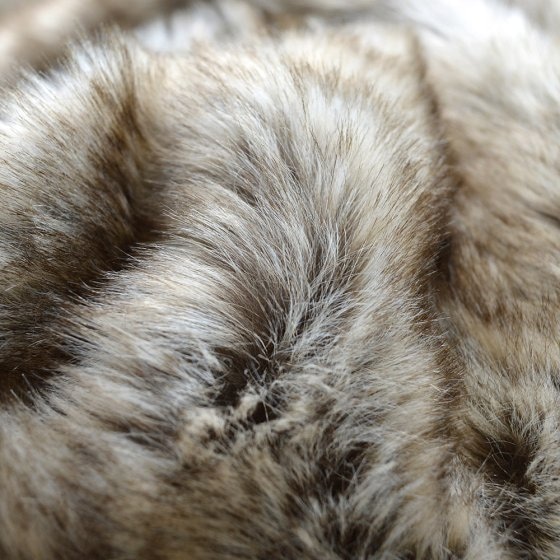 Plaid van imitatiebond "Wolf" Bruin