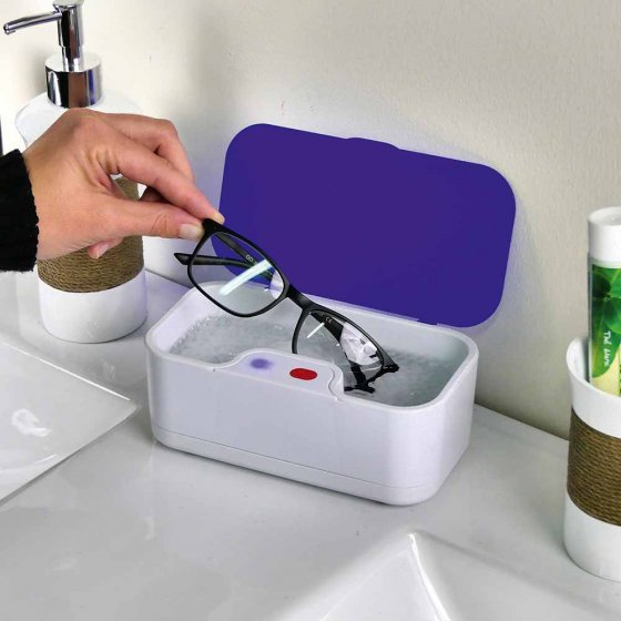 Mobiele brilreiniger 