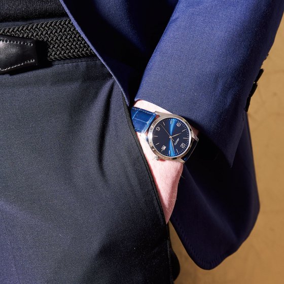 Horloge 'ARISTO BLUE RETRO'