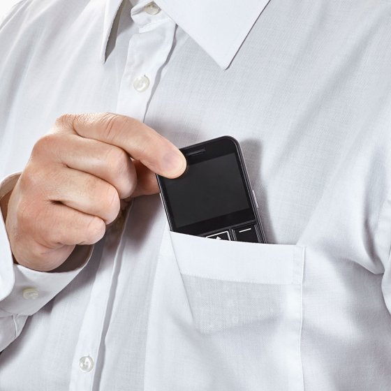 Compacte mobiele telefoon met grote toetsen