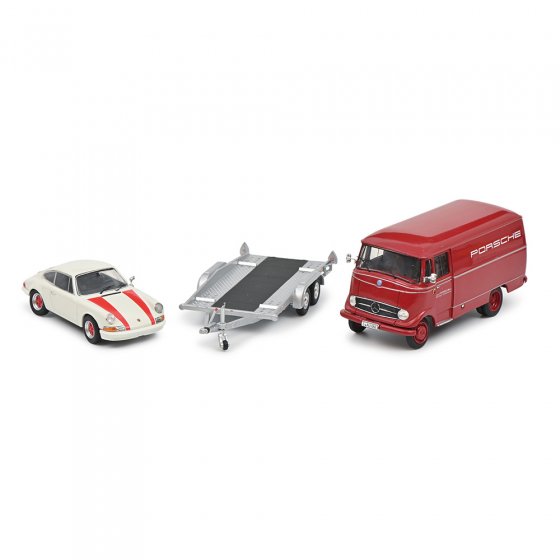 Mercedes Benz L319 met aanhangwagen 