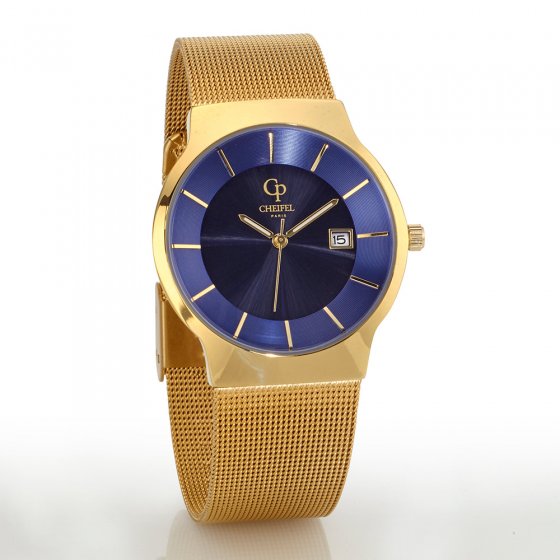 Solarhorloge 'Gold  &  Blue' 