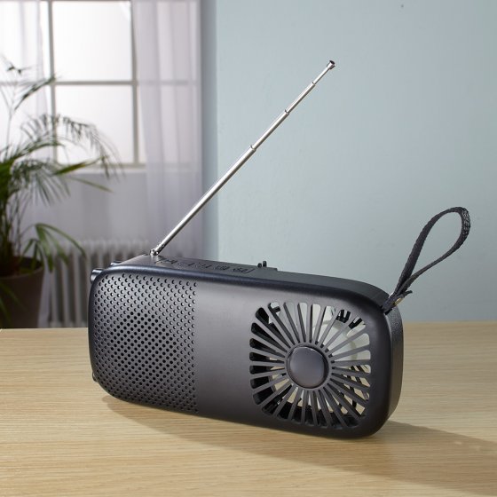 Multifunctionele radio met ventilator 