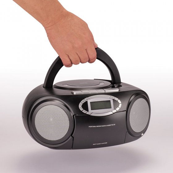 Draagbare cd-speler met cassettedeck 
