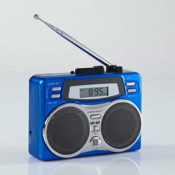 Retro-cassettespeler Blauw