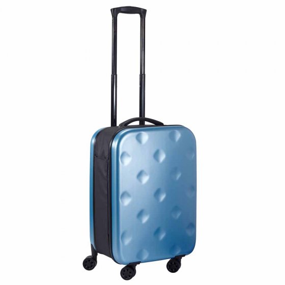 Ultraplatte rolkoffer Blauw
