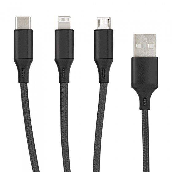 USB-oplaadkabel 3-in-1 