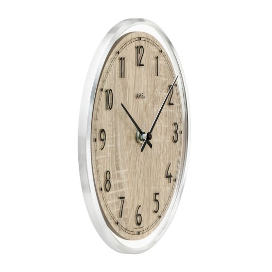 Wandklok in houtlook 