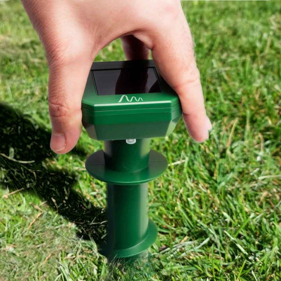 Afweermiddel op zonne-energie tegen woelmuizen 