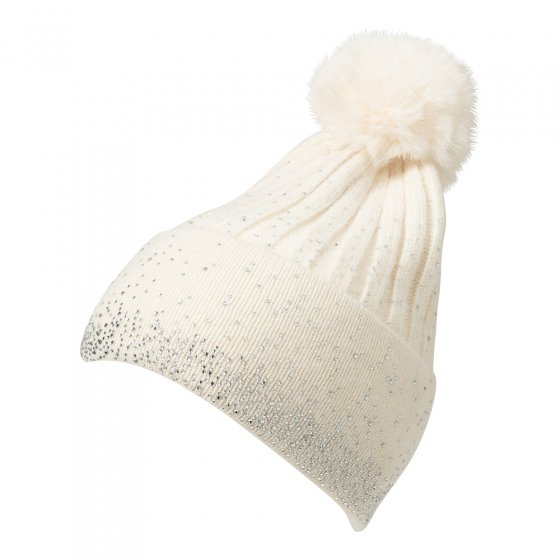 Gebreide muts met glitter
