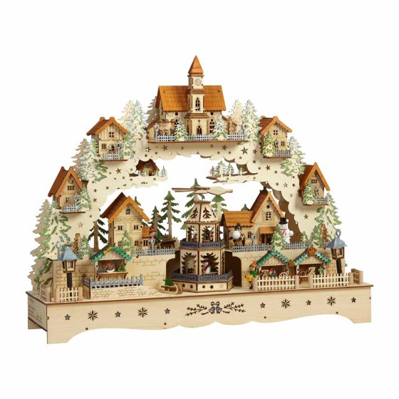 Grote verlichte decoratieboog-landschap 