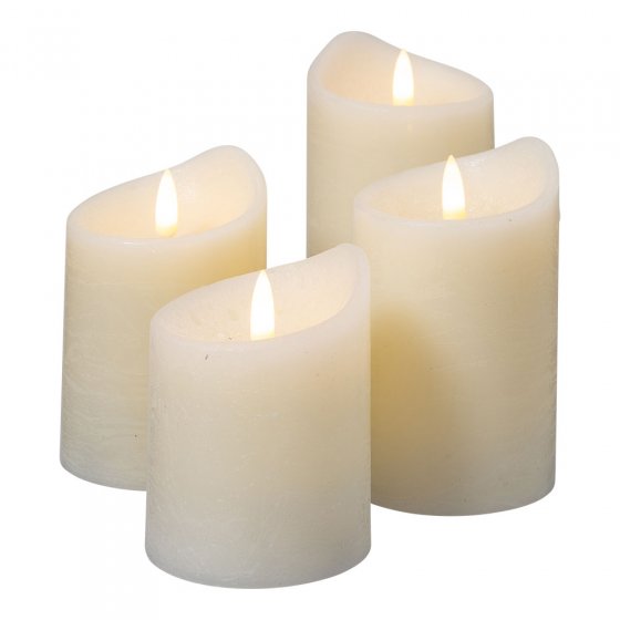 LED-kaarsen van echte was