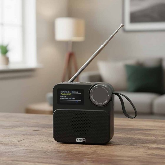 Draagbare multifunctionele DAB+ radio 