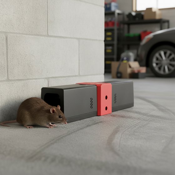 Flexibele dubbele val voor ratten 