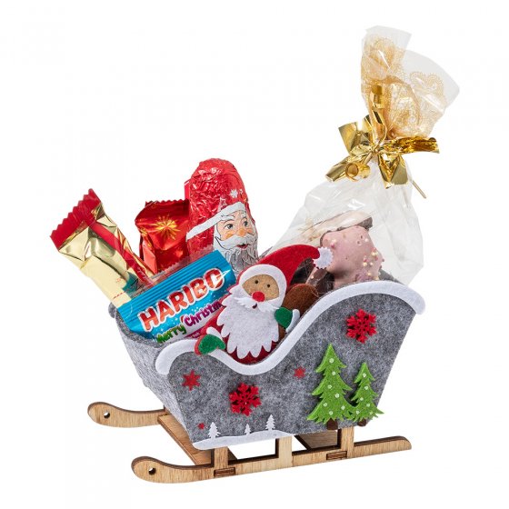 Sinterklaasslee met lekkernijen 