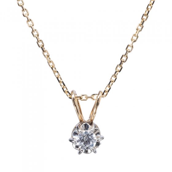Diamant-gouden ketting 