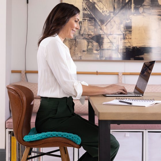 Zitkussen met honingraatstructuur