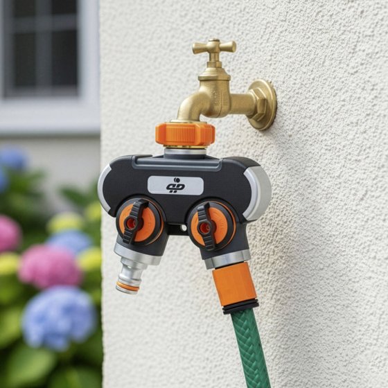 Waterkraanverdeler 2-voudig 